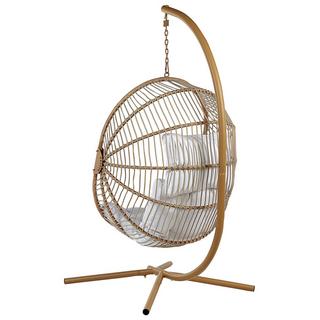 Beliani Fauteuil suspendu avec support en Polyrotin Boho ACRI  