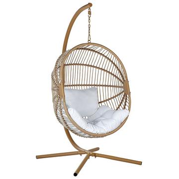 Hängesessel mit Gestell aus PE Rattan Boho ACRI