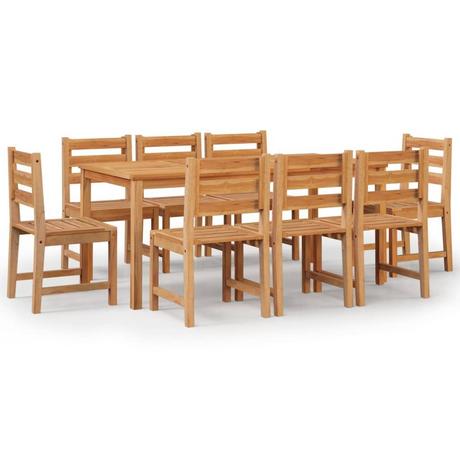 VidaXL set da pranzo da giardino Teak riciclato  