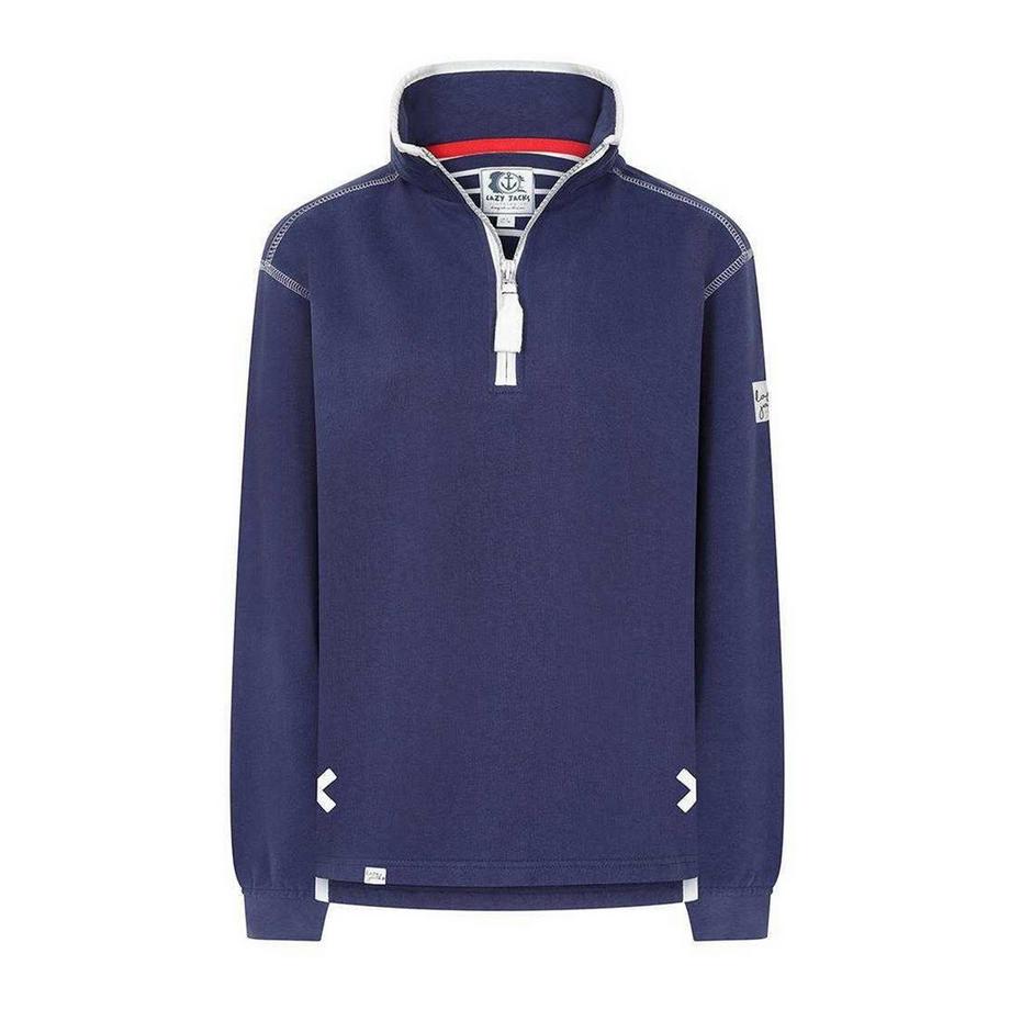 Sweatshirt  ,  mit kurzem Reißverschluss