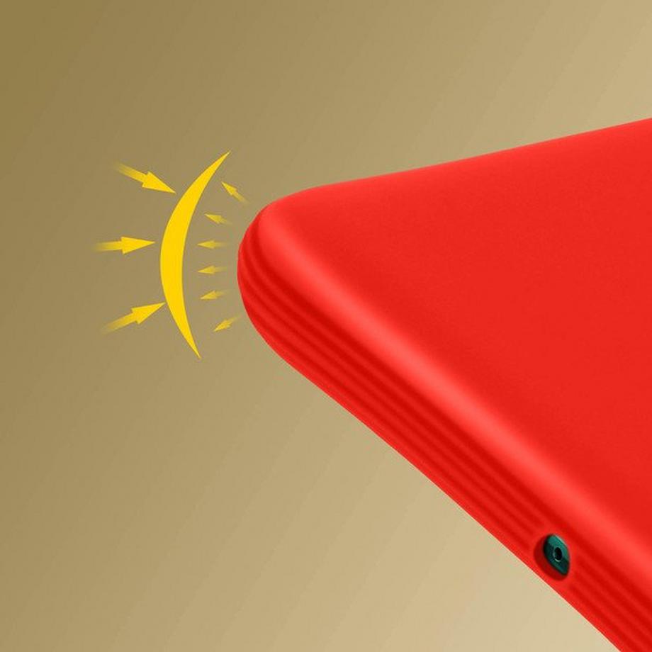Avizar  Coque Huawei P40 Lite Silicone Rouge 