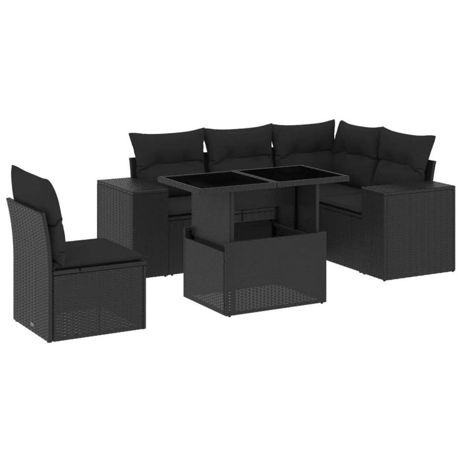 set divano da giardino Polirattan