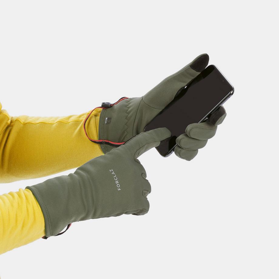 FORCLAZ  Guanti softshell stretch touchscreen escursionismo 