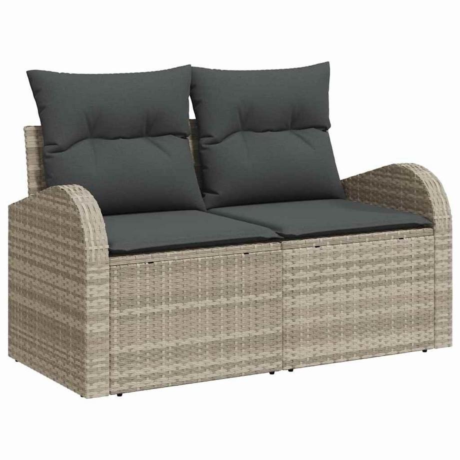 VidaXL Canapé de jardin poly rattan  