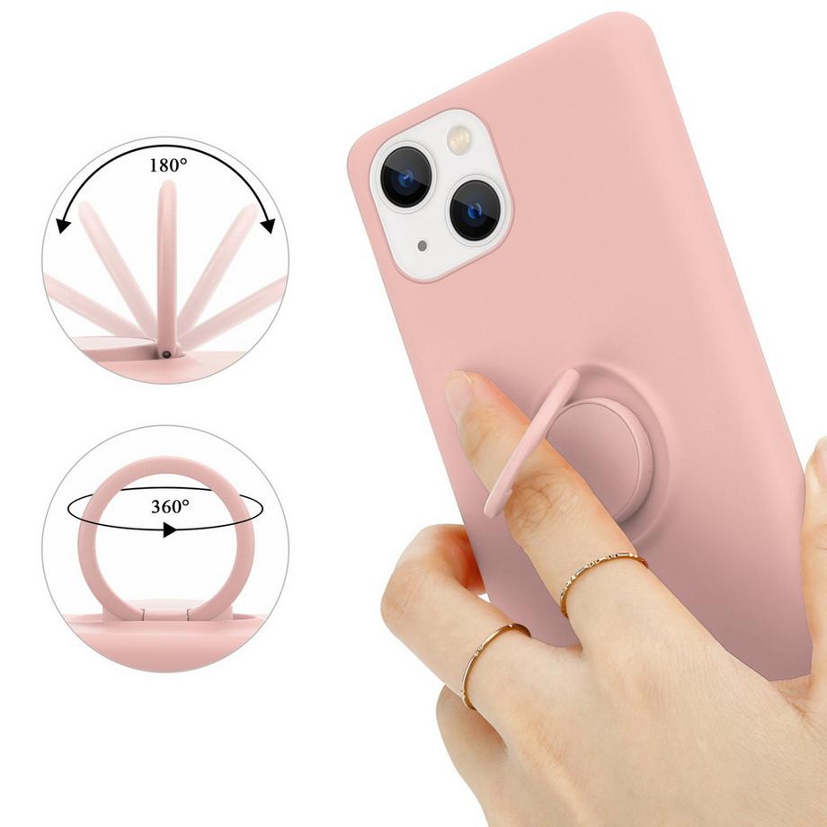 Cadorabo  Hülle für Apple iPhone 14 PLUS TPU Silikon mit Ring Liquid 