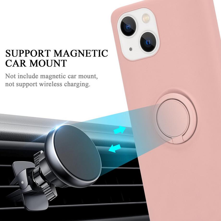 Cadorabo  Hülle für Apple iPhone 14 PLUS TPU Silikon mit Ring Liquid 