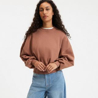 La Redoute Collections Kurzes Rundhals-Sweatshirt  