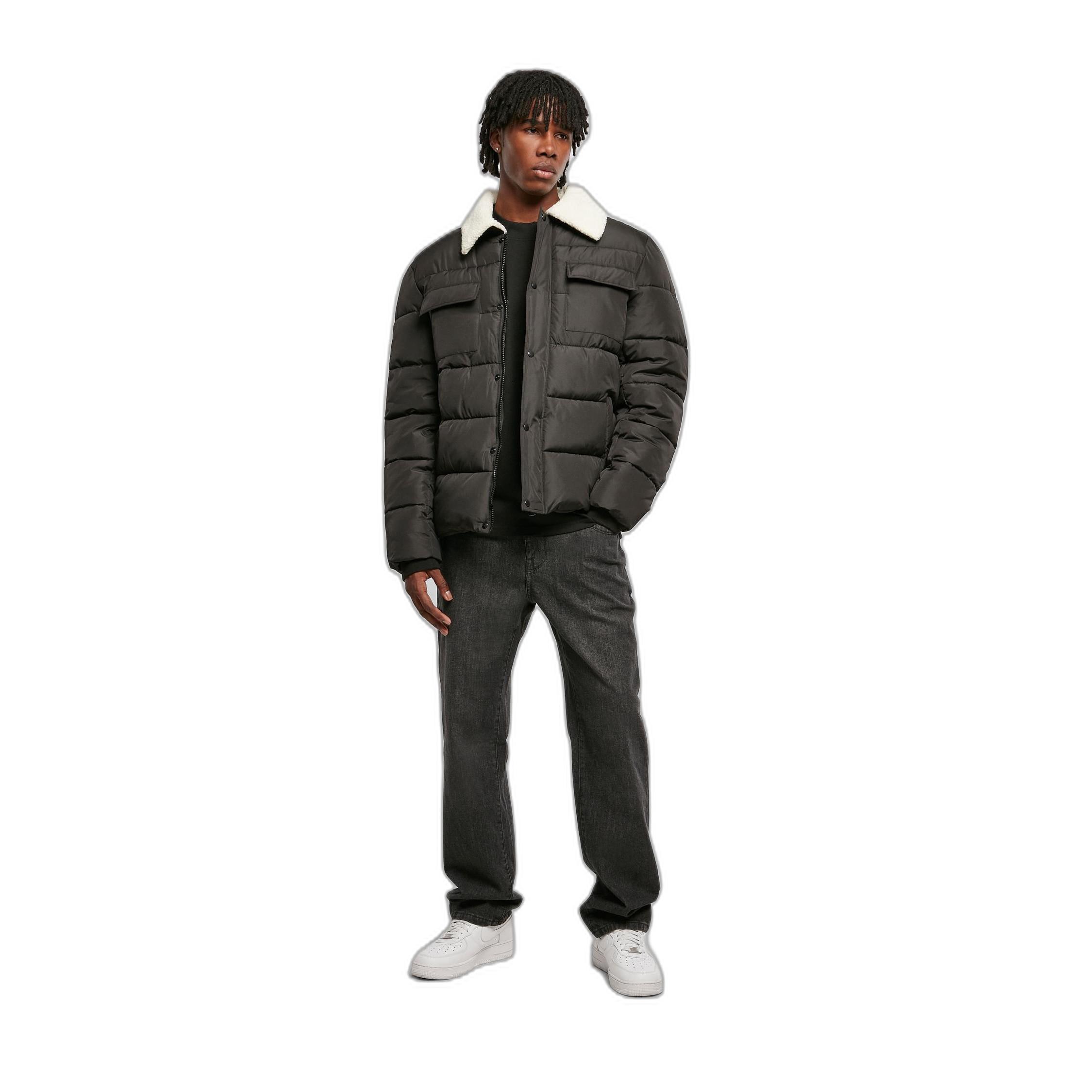 URBAN CLASSICS  daunenjacke mit herpa-kragen urban claic 