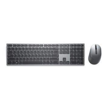 KM7321W Tastatur Maus enthalten RF Wireless + Bluetooth QWERTY US International Grau, Titan