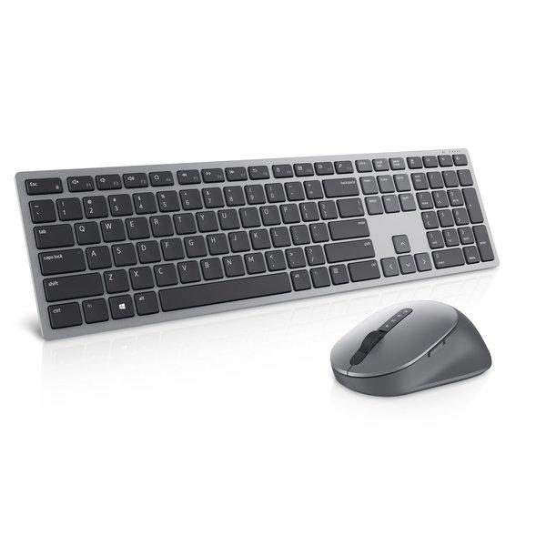 Dell  KM7321W clavier Souris incluse RF sans fil + Bluetooth QWERTY US International Gris, Titane 