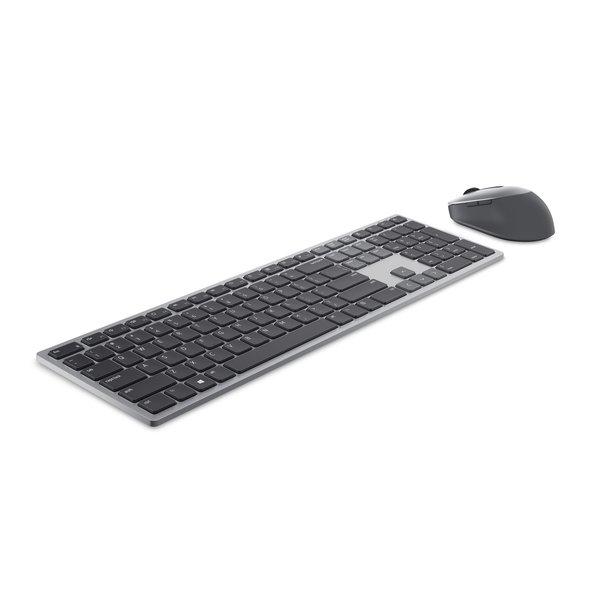 Dell  KM7321W clavier Souris incluse RF sans fil + Bluetooth QWERTY US International Gris, Titane 
