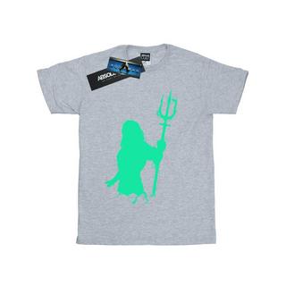 DC COMICS  Tshirt AQUAMAN AQUA SILHOUETTE 