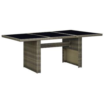 Table de jardin rotin synthétique