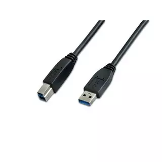 Triotronik  Triotronik USB 3.0 A-B MM 3.0 SW USB Kabel 3 m USB 3.2 Gen 1 (3.1 Gen 1) USB A USB B Schwarz 