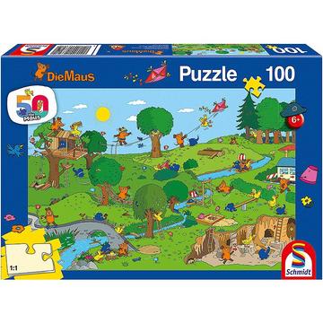 Puzzle Die Maus, Im Spielpark (100Teile)