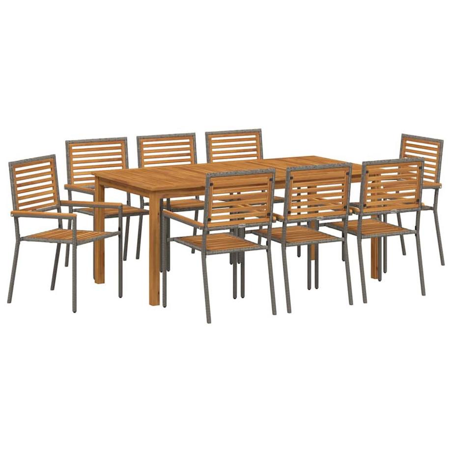 Set da Pranzo per Giardino Legno massello di acacia