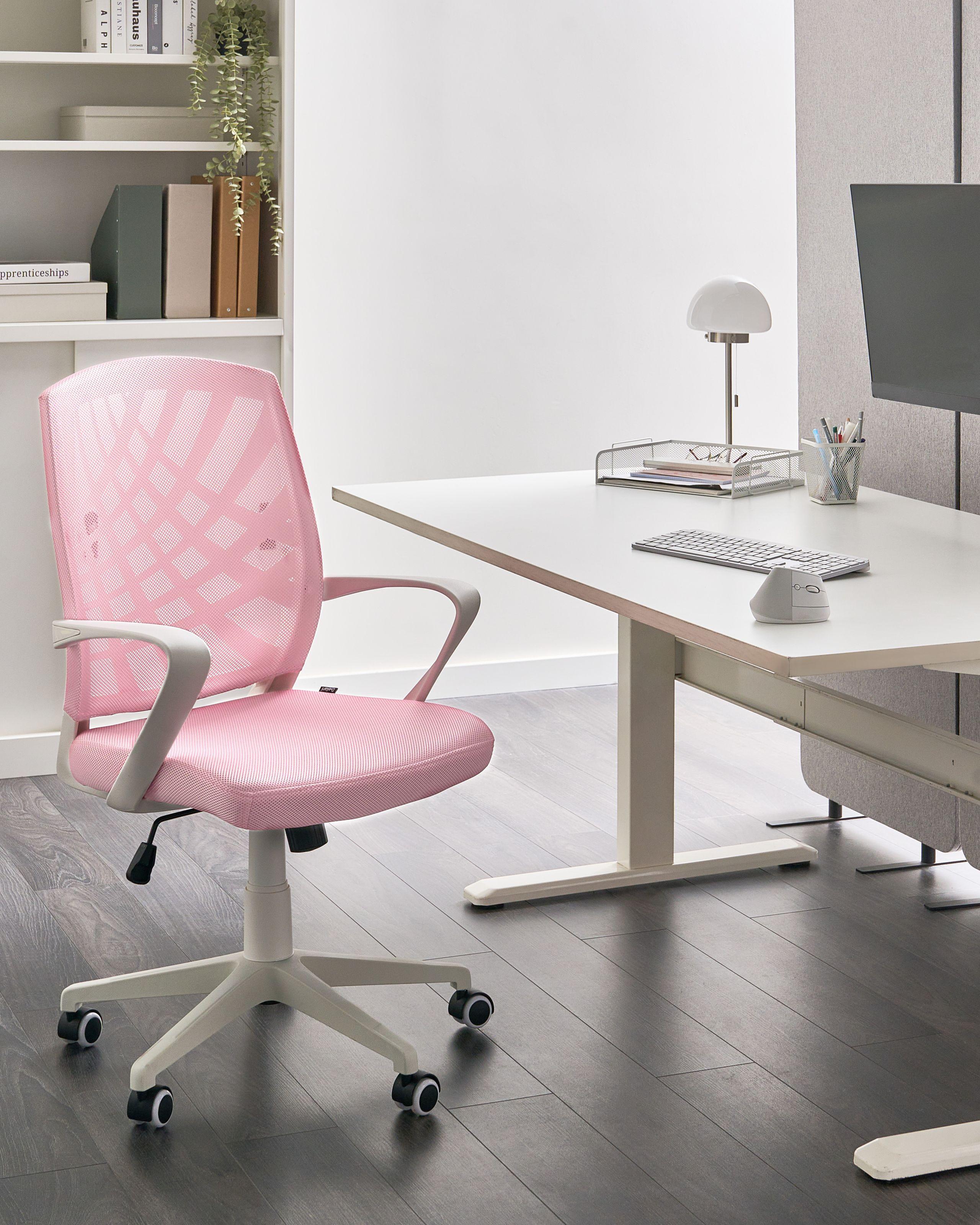 Beliani Chaise de bureau en Tissu Scandinave BONNY  