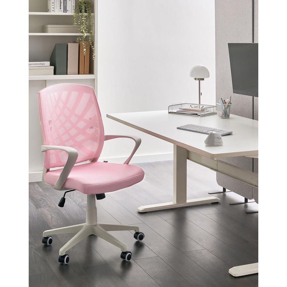 Beliani Chaise de bureau en Tissu Scandinave BONNY  
