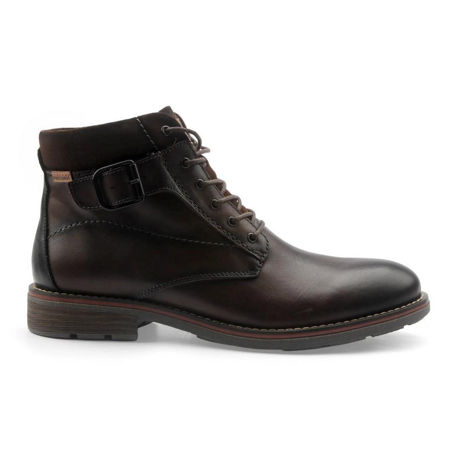 Pikolinos Stivaletto York con Lacci e Zip Laterale  