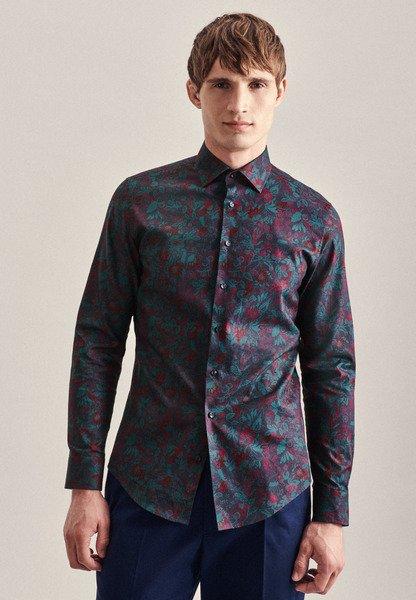 Seidensticker  Business Hemd Shaped Fit Langarm Floral 