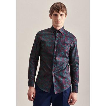 Business Hemd Shaped Fit Langarm Floral