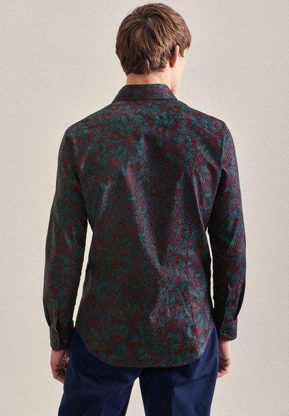 Seidensticker  Business Hemd Shaped Fit Langarm Floral 