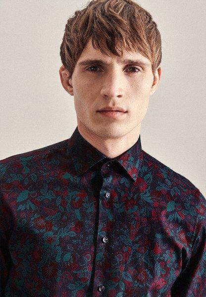 Seidensticker  Business Hemd Shaped Fit Langarm Floral 