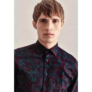 Seidensticker  Business Hemd Shaped Fit Langarm Floral 