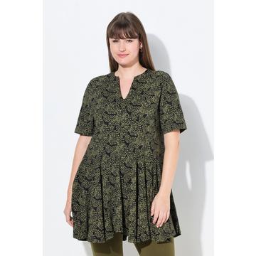 T-Shirt, A-Linie, Tunika-Ausschnitt, Halbarm, Biobaumwolle