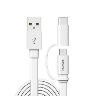 HUAWEI  Huawei USB C / Micro-USB Kabel Weiß 