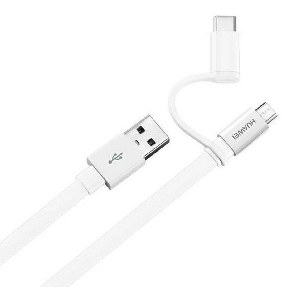 HUAWEI  Huawei USB C / Micro-USB Kabel Weiß 