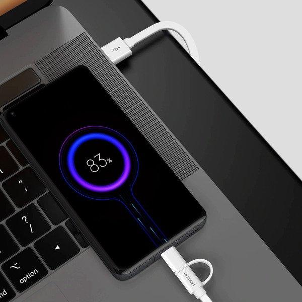 HUAWEI  Huawei USB C / Micro-USB Kabel Weiß 