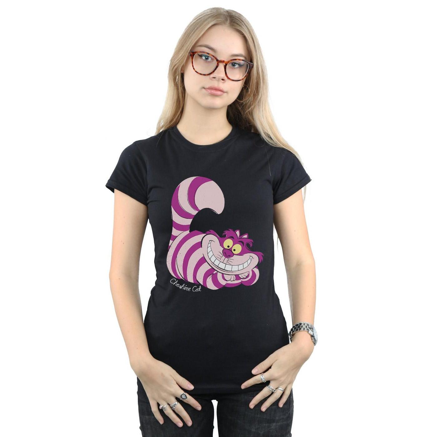 Alice in Wonderland Cheshire Cat Bedrucktes Slim Fit T-Shirt  