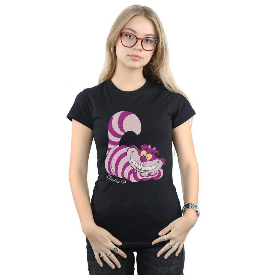 Alice in Wonderland Cheshire Cat Bedrucktes Slim Fit T-Shirt  
