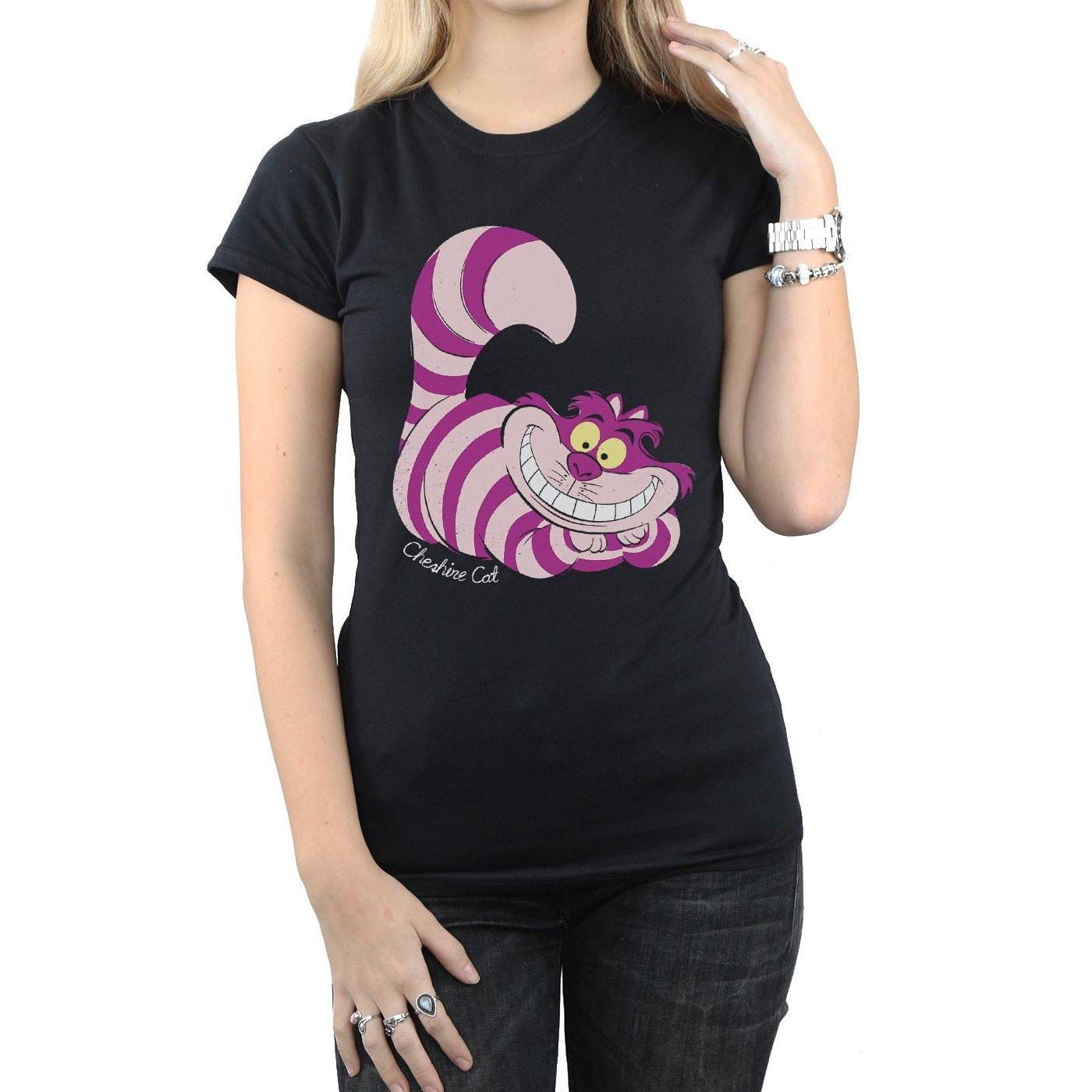 Alice in Wonderland Cheshire Cat Bedrucktes Slim Fit T-Shirt  