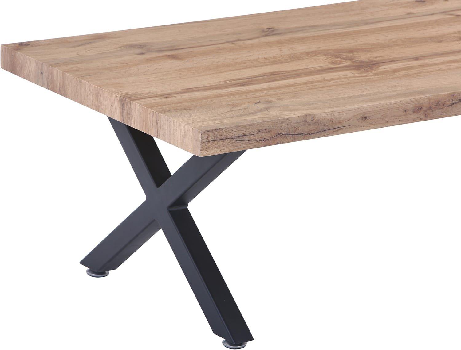 mutoni Couchtisch Enphar natur X-Form 120  