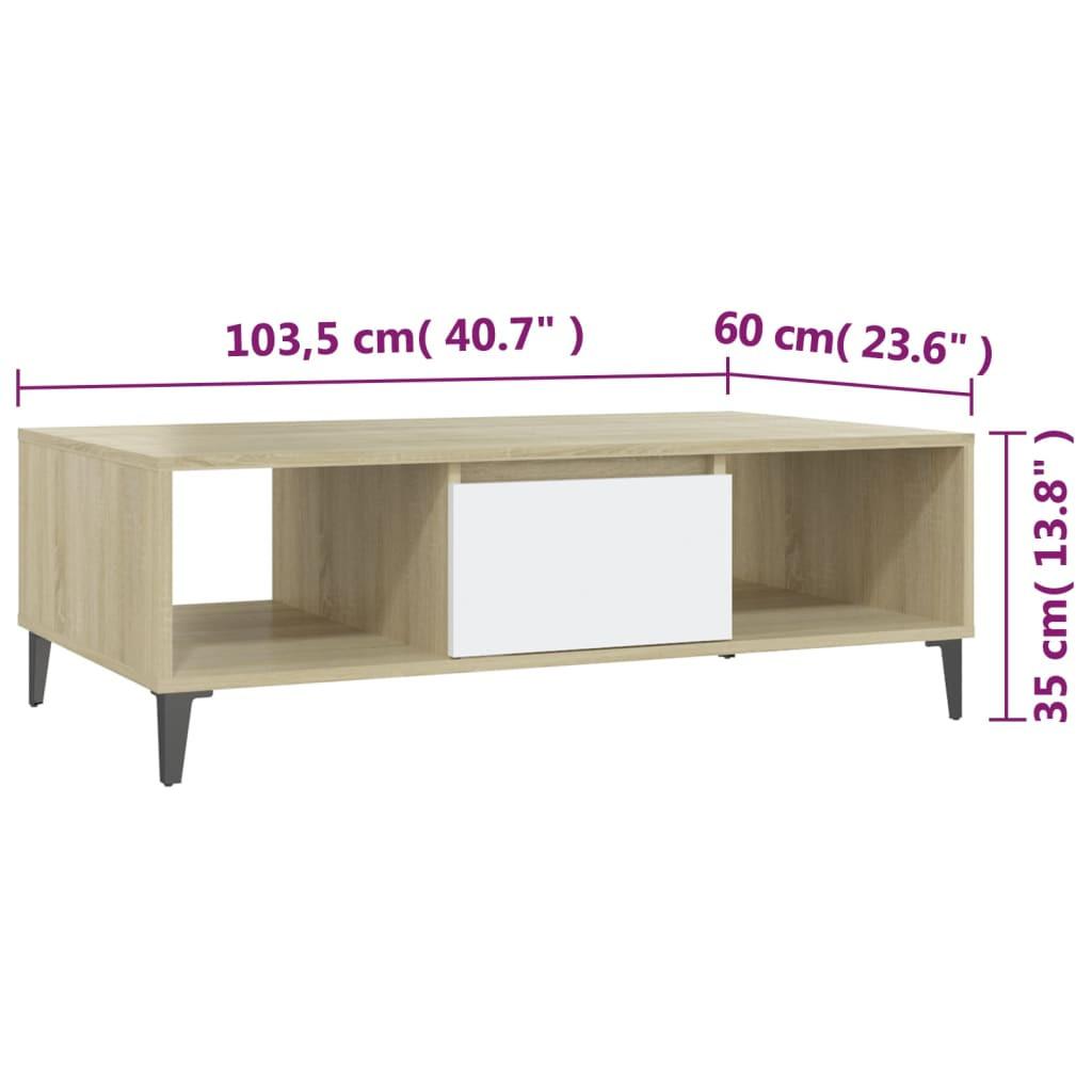 VidaXL Table basse bois d'ingénierie  