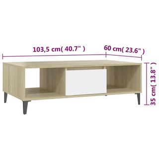 VidaXL Table basse bois d'ingénierie  