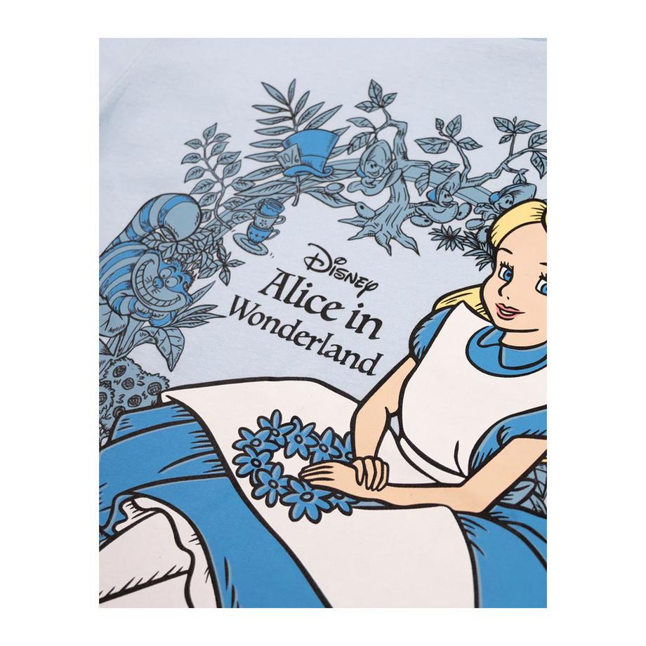 Alice in Wonderland  T-Shirt, Kurzärmlig 