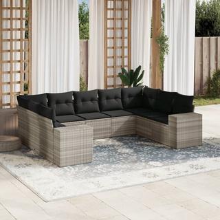 VidaXL set divano da giardino Polirattan  