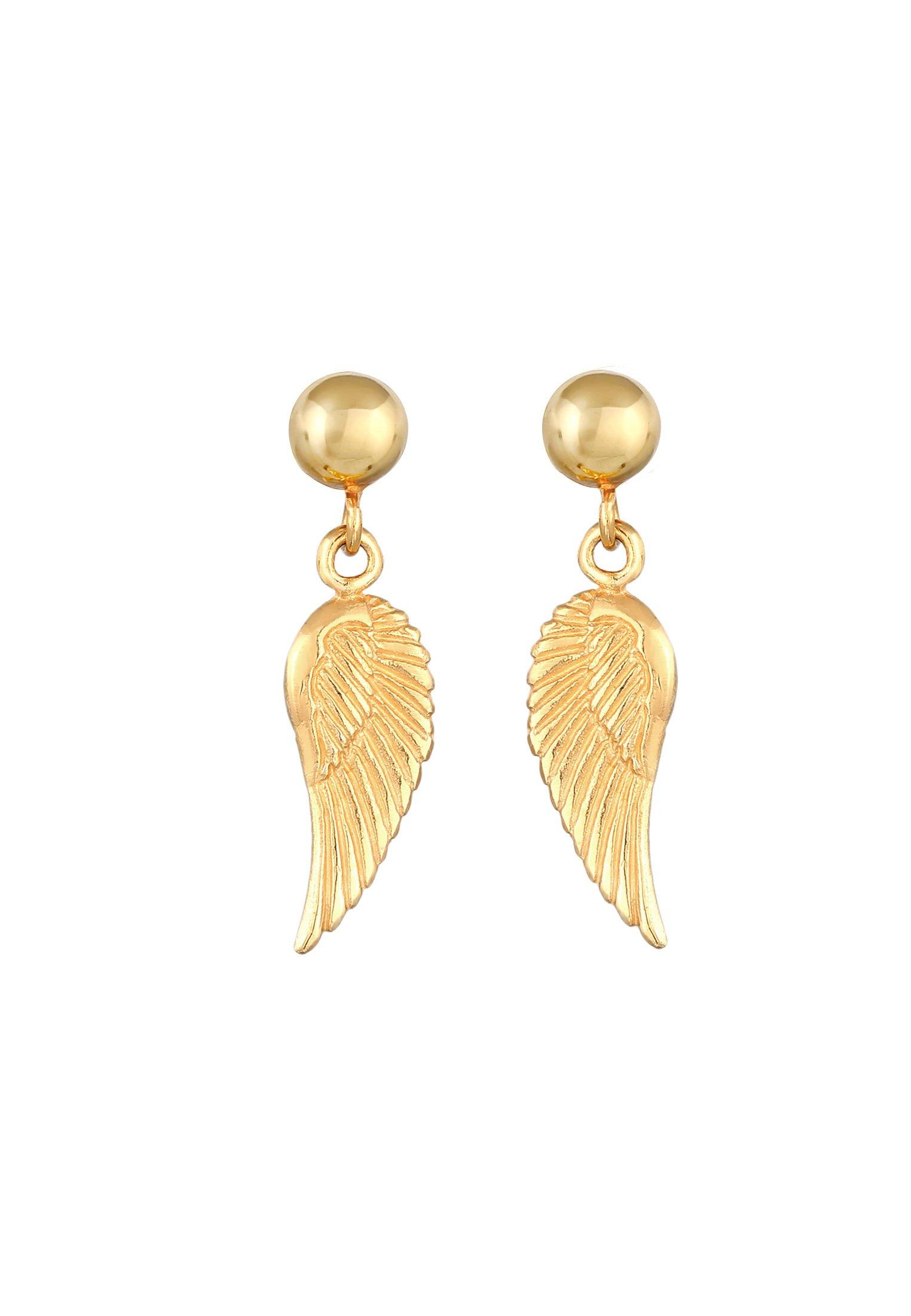 Elli  Boucles d'Oreilles Femmes Pendentif D'ailes Ange Gardien Basique 