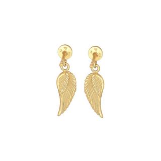 Elli  Boucles d'Oreilles Femmes Pendentif D'ailes Ange Gardien Basique 