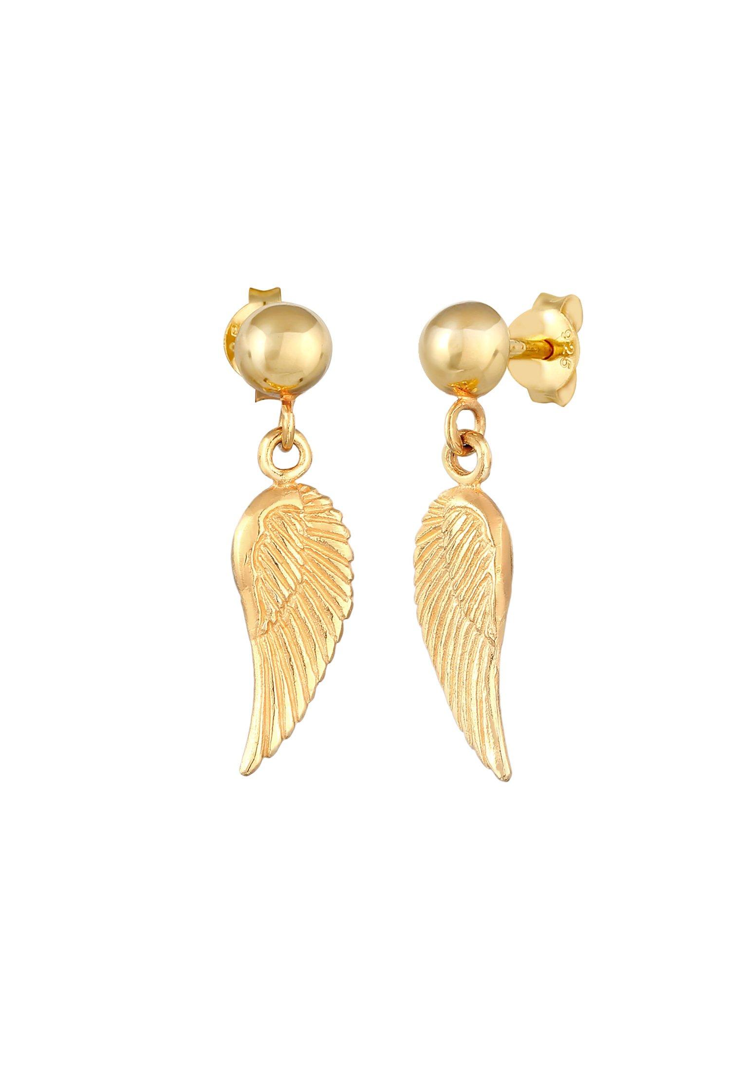 Elli  Boucles d'Oreilles Femmes Pendentif D'ailes Ange Gardien Basique 