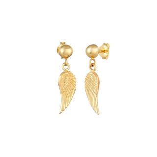 Elli  Boucles d'Oreilles Femmes Pendentif D'ailes Ange Gardien Basique 