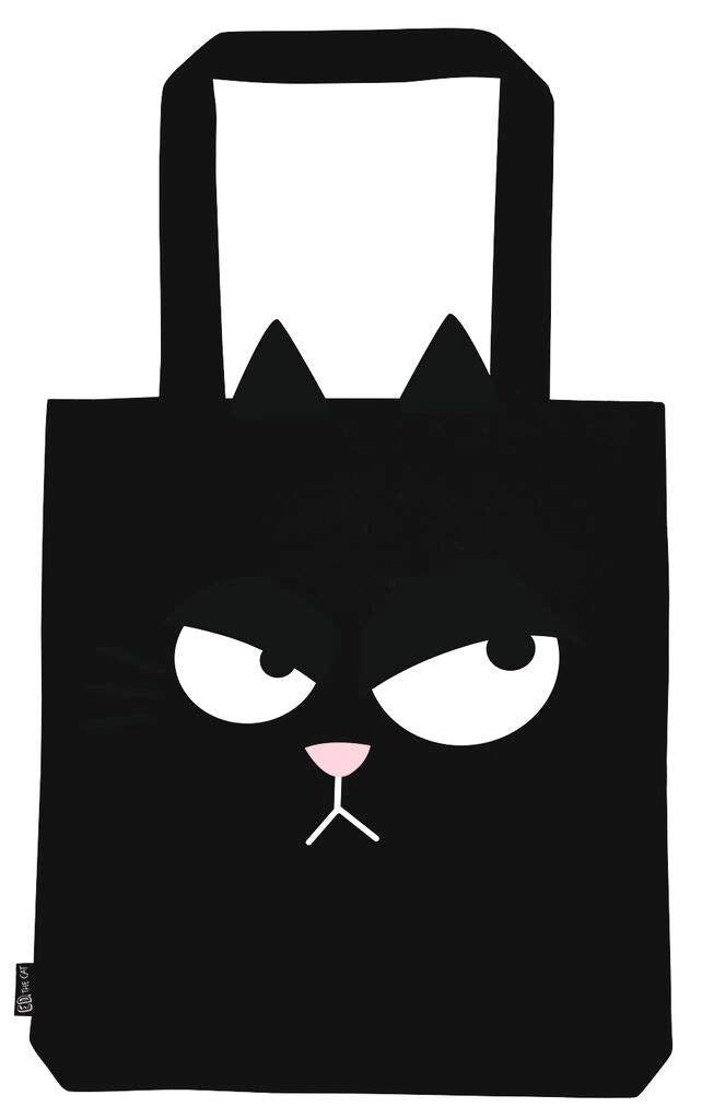 Only-bags.store The Cat Shopper Baumwolltasche  