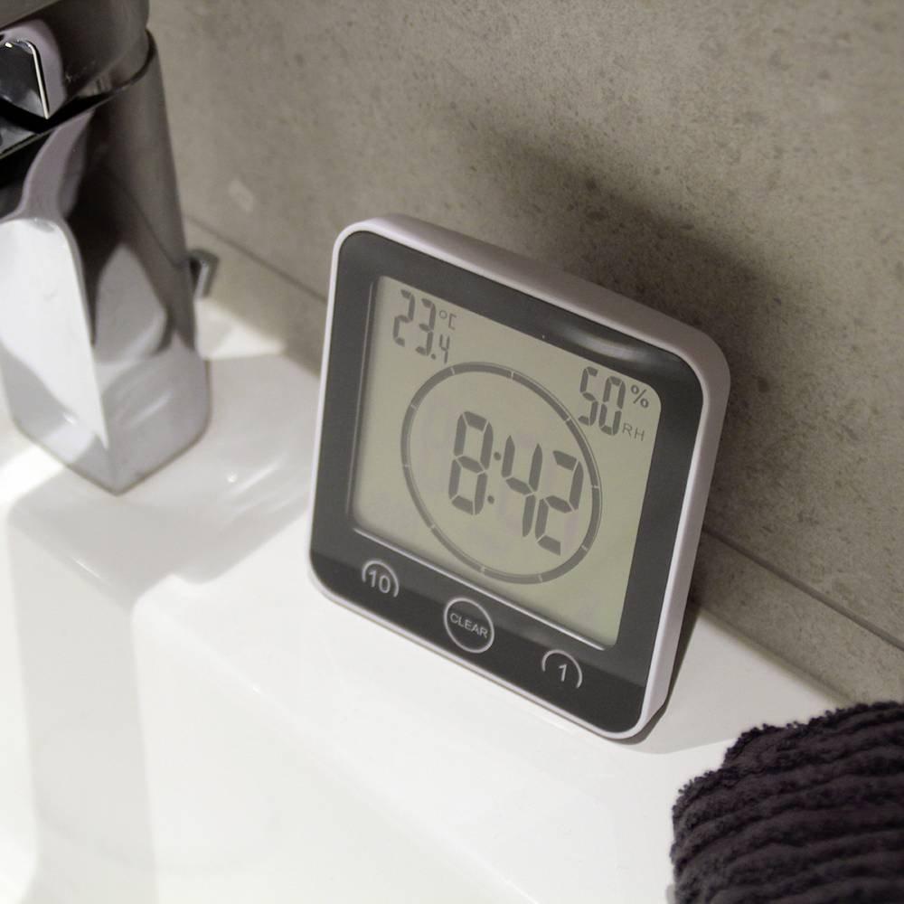TFA Dostmann Horloge de salle de bain/cuisine avec minuterie  