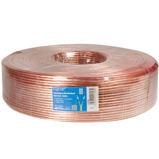 LogiLink  Lautsprecherkabel 2x2,5 100m Transparent 