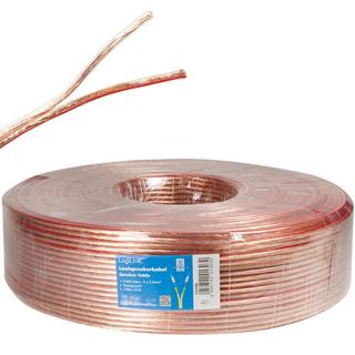 LogiLink  Lautsprecherkabel 2x2,5 100m Transparent 