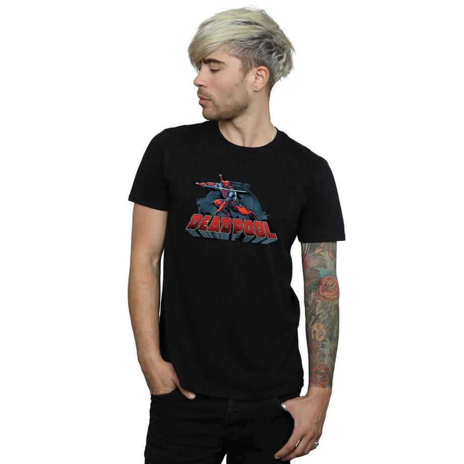 MARVEL Deadpool T-Shirt Stampa Grafica  