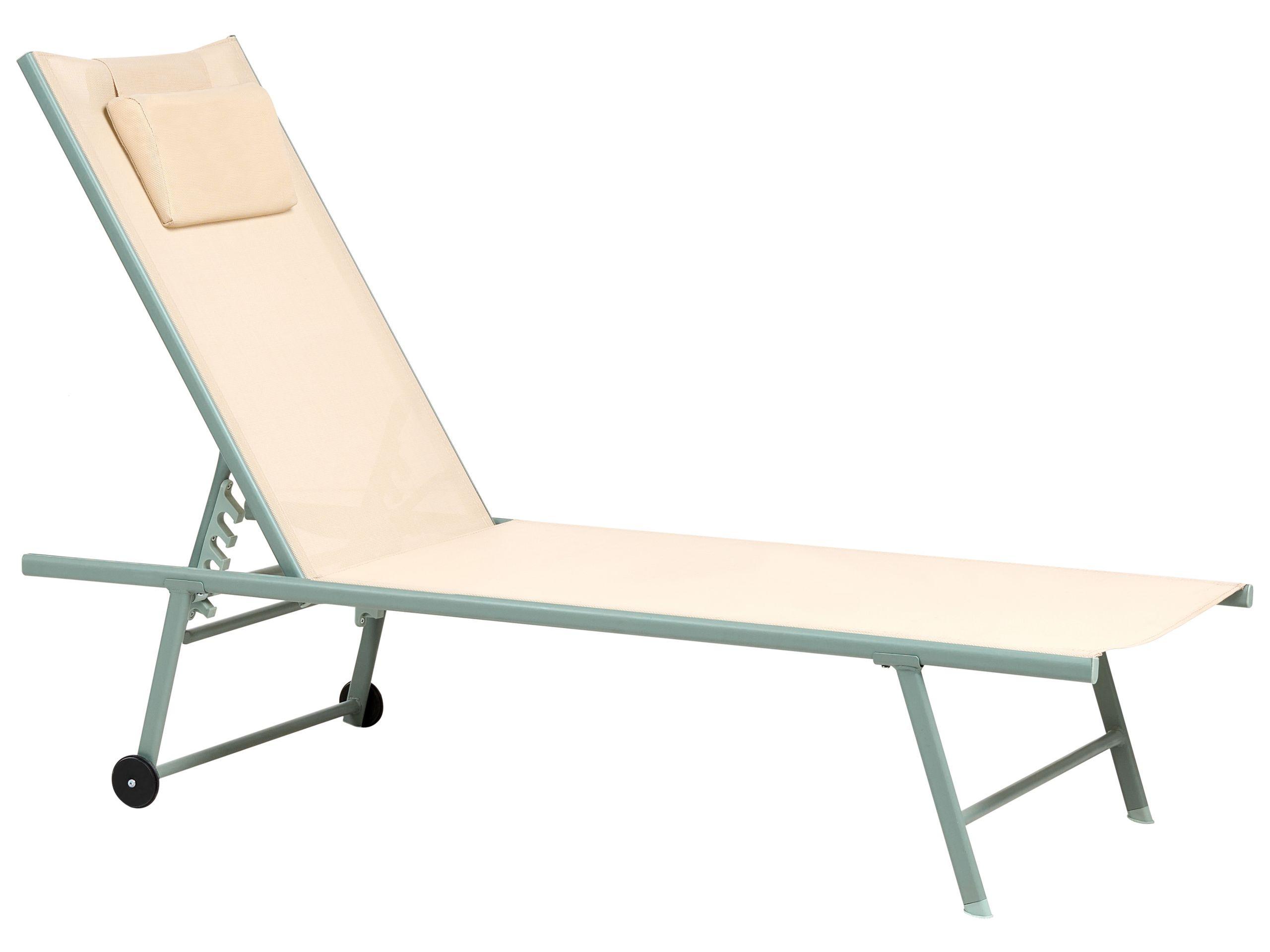 Beliani Lot de 2 transats en Acier Moderne SORONI  